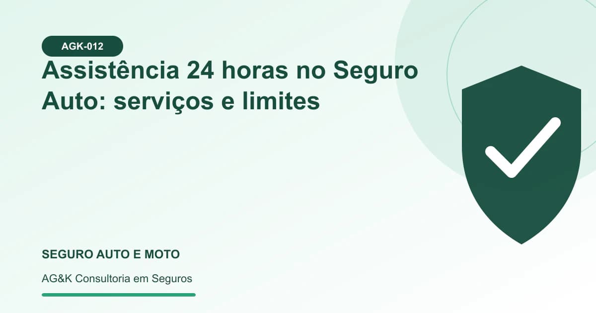 Ilustração sobre assistência 24 horas seguro auto — AG&K Consultoria em Seguros