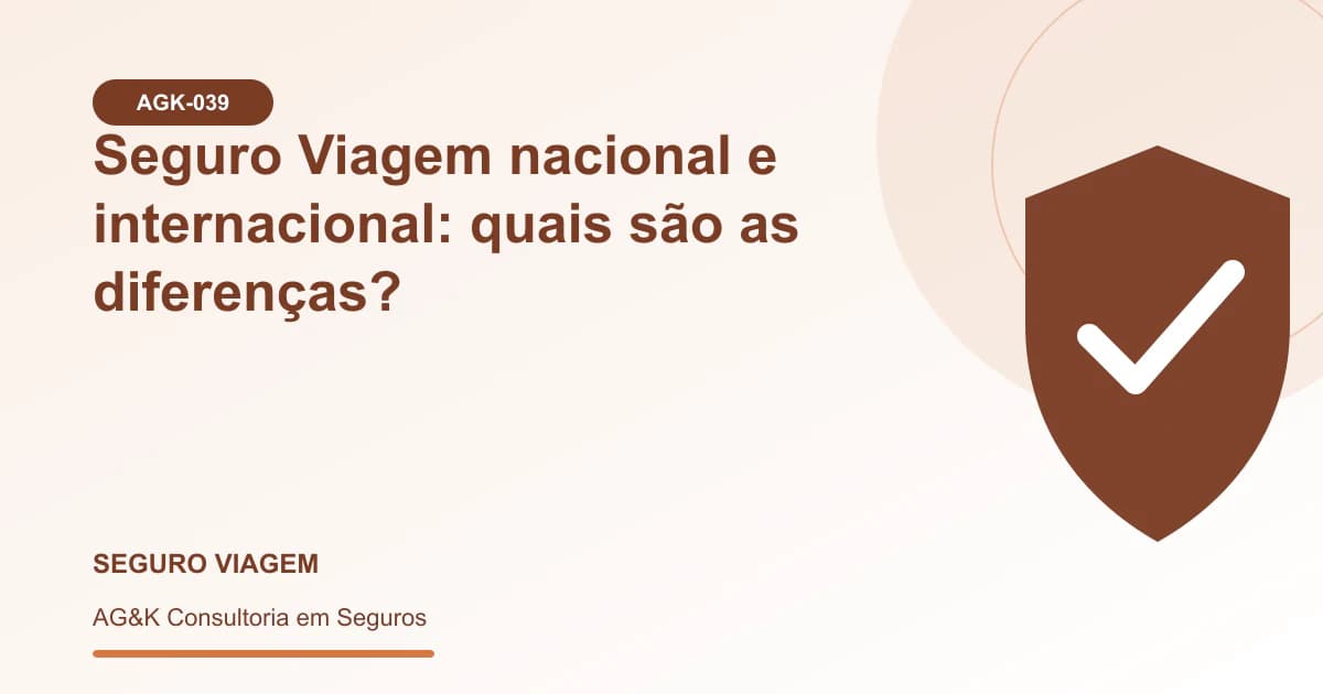 Ilustração sobre seguro viagem nacional e internacional — AG&K Consultoria em Seguros