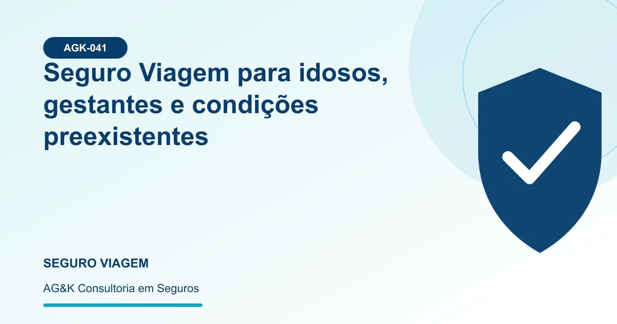 Ilustração sobre seguro viagem para idosos — AG&K Consultoria em Seguros
