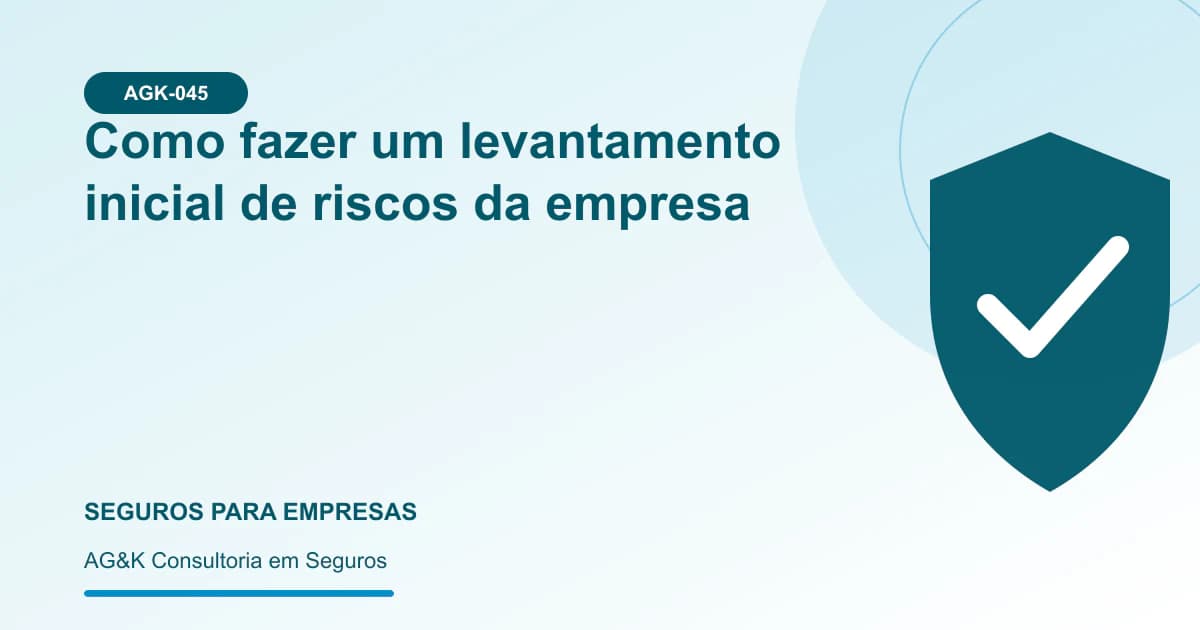 Ilustração sobre levantamento de riscos empresariais — AG&K Consultoria em Seguros