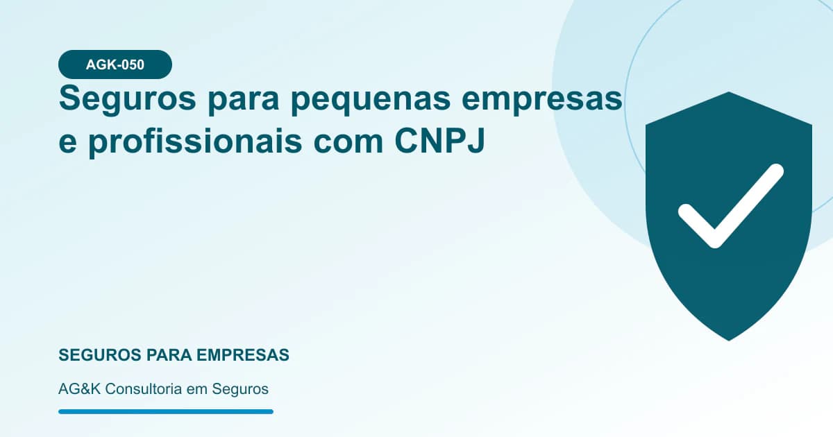 Ilustração sobre seguro para pequenas empresas — AG&K Consultoria em Seguros